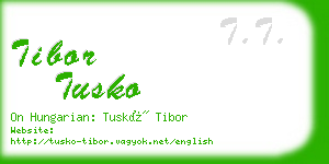 tibor tusko business card